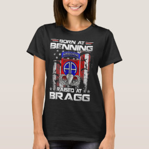 Camiseta Nacido En Ft Benning Elevado Fort Bragg Airborne V