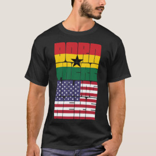 Camiseta Nacido en Ghana Pertenezco Americano