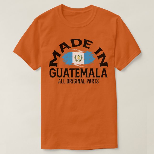 Camiseta Nacido en Guatemala (Diseño del anverso)