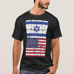Camiseta Nacido en Israel Pertenezco Americano