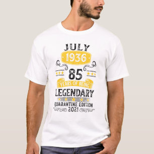 Camiseta Nacido En Julio De 1936 85 Años Nacido En El Insti