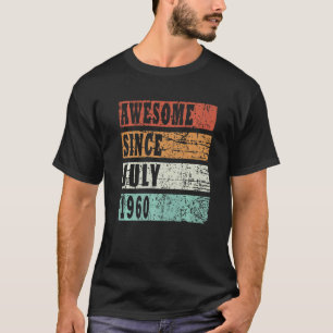 Camiseta Nacido En Julio De 1960 Retro Idea