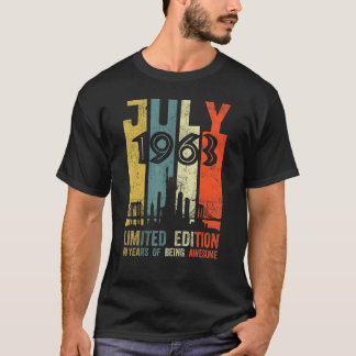 Camiseta Nacido en julio de 1963