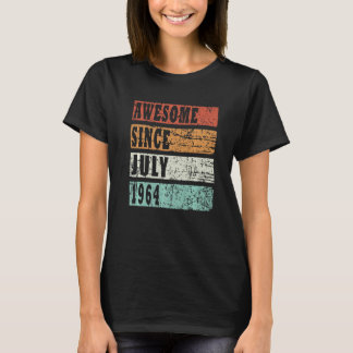 Camiseta Nacido En Julio De 1964 Retro Idea