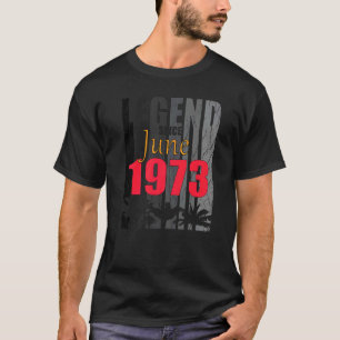 Camiseta Nacido En Junio De 1973 Diciendo