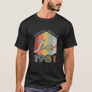 Camiseta Nacido En Junio De 1981 40º Fiesta De Regalos De C