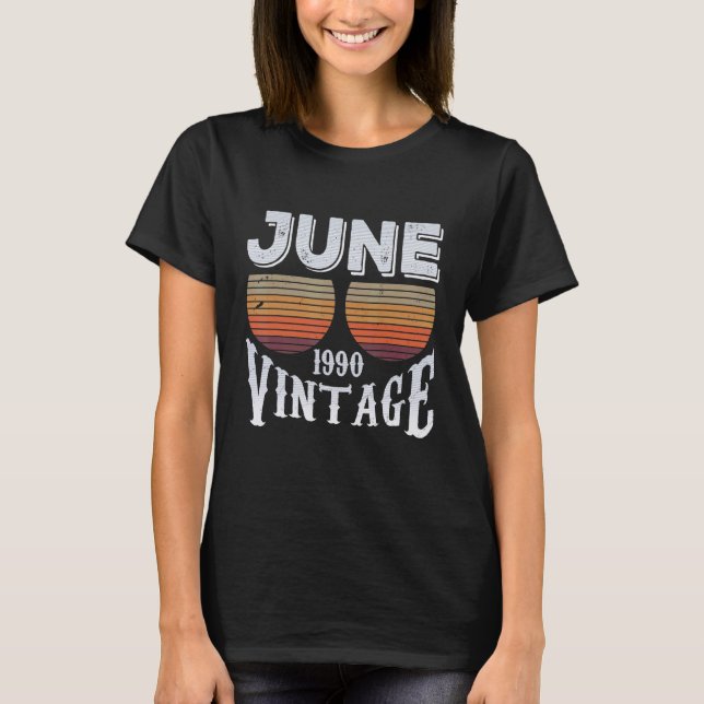 Camiseta Nacido En Junio De 1990 (Anverso)