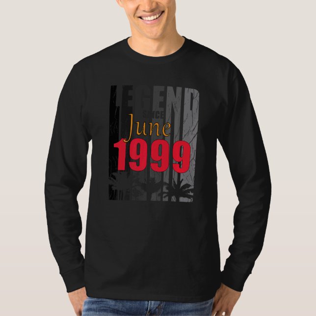 Camiseta Nacido En Junio De 1999 Diciendo (Anverso)