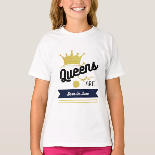 Camiseta "Nacido en junio - Diseño de cumpleaños de la coro
