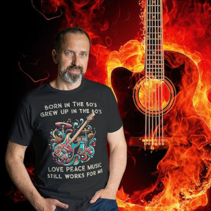 Camiseta Nacido en la cincuentena de un músico de música re