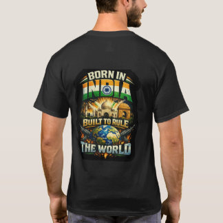 Camiseta Nacido En La India Construido Para Gobern