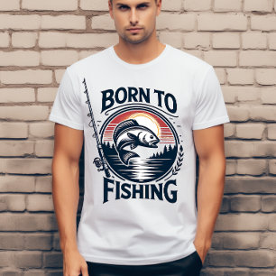 Camiseta Nacido en la pesca