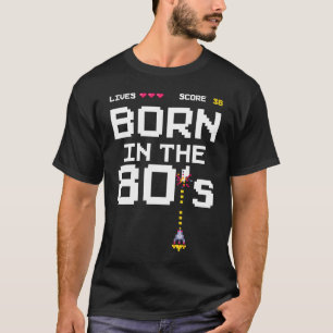 Camiseta Nacido en los 80's Retro 36 cumpleaños