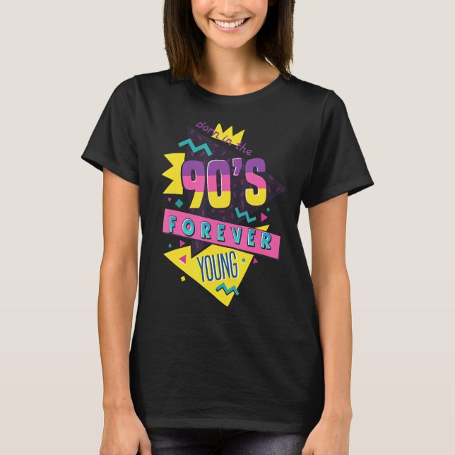 Camiseta Nacido en los 90 años noventa retro para siempre j (Anverso)