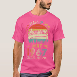 Camiseta Nacido en Mayo 1967 55º Cumpleaños Hecho En 1967 5