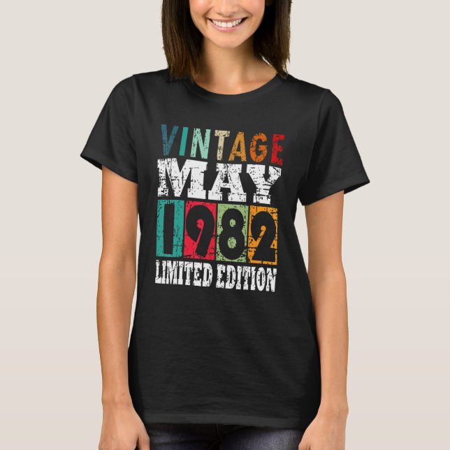 Camiseta Nacido En Mayo De 1982 (Anverso)