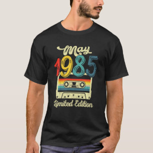 Camiseta Nacido En Mayo De 1985 Cinta De Cassette 36º Cumpl