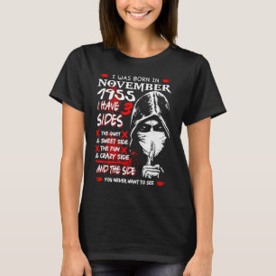 Camiseta Nacido en noviembre de 1955 tengo 3 lados