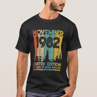 Camiseta Nacido En Noviembre De 1982 Birthday Limited Editi