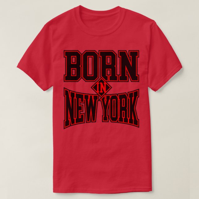 CAMISETA NACIDO EN NUEVA YORK (Diseño del anverso)
