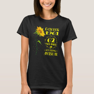 Camiseta Nacido en Octubre de 62 años