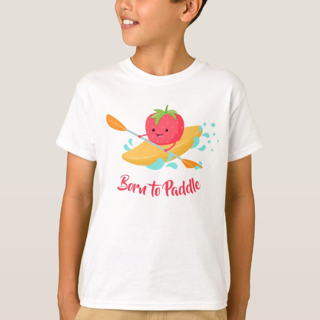 Camiseta Nacido En Paddle Kids Kayak (Anverso)