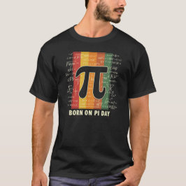 Camiseta Nacido en Pi Day Retro Math