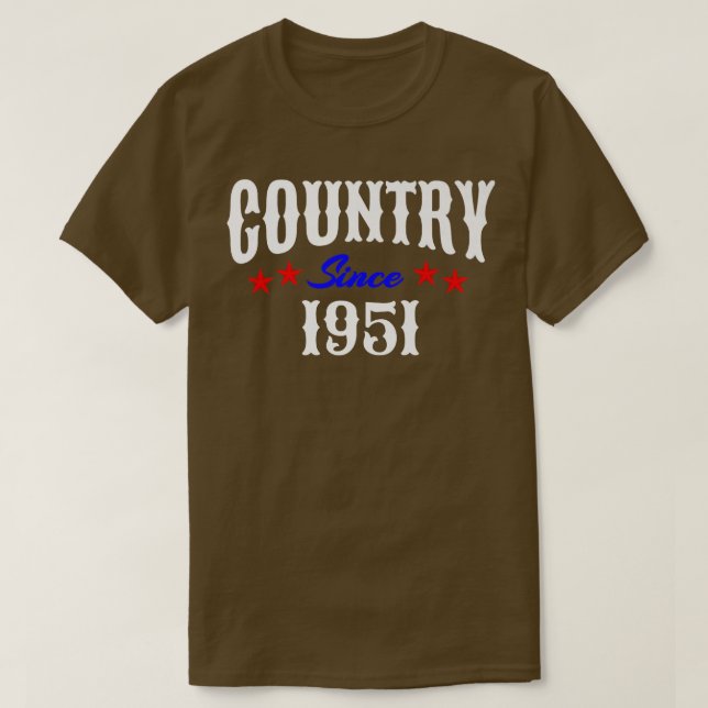 Camiseta Nacido en Redneck a los 71 años en 1951 (Diseño del anverso)