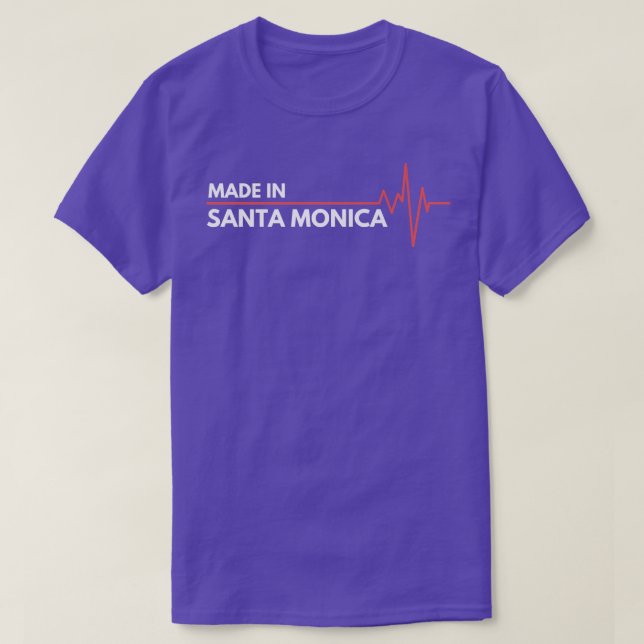 Camiseta Nacido En Santa Monica California Estados Unidos C (Diseño del anverso)