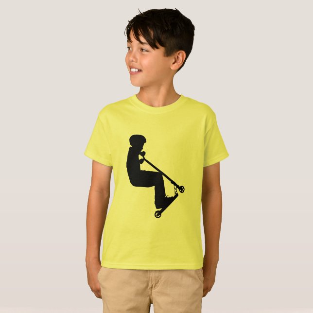 Camiseta Nacido en Scoot - Stunt Scooter Rider (Anverso completo)