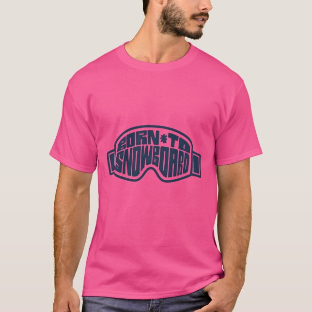 Camiseta Nacido En Snowboarding (Anverso)
