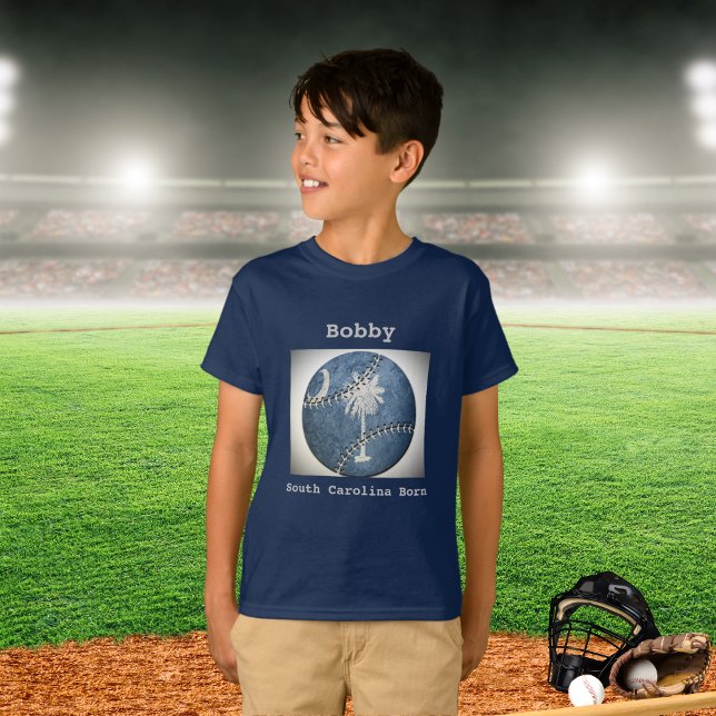 Camiseta Nacido en South Carolina SC Nació en Deportes Niño (Subido por el creador)