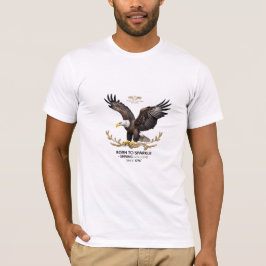 Camiseta Nacido en Sparkle - Tee de libertad de águila prem
