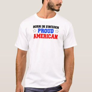 Camiseta Nacido En Suecia Orgulloso Estadounidense