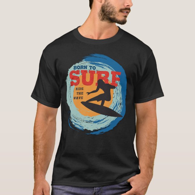 Camiseta Nacido en Surf (Anverso)