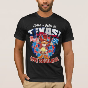 CAMISETA NACIDO EN TEXAS - AMOR A LA CAMA DE SCOTLANDT