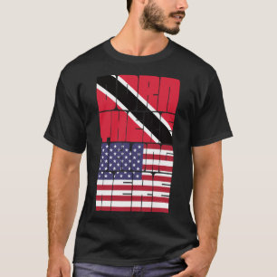 Camiseta Nacido en Trinidad y Tobago Pertenezco Americano