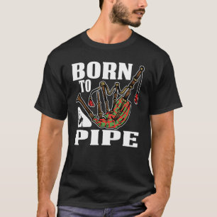 Camiseta Nacido en un conjunto de parachoques de tubería