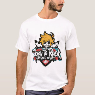 Camiseta Nacido en una roca destinada a rodar , comic , gra