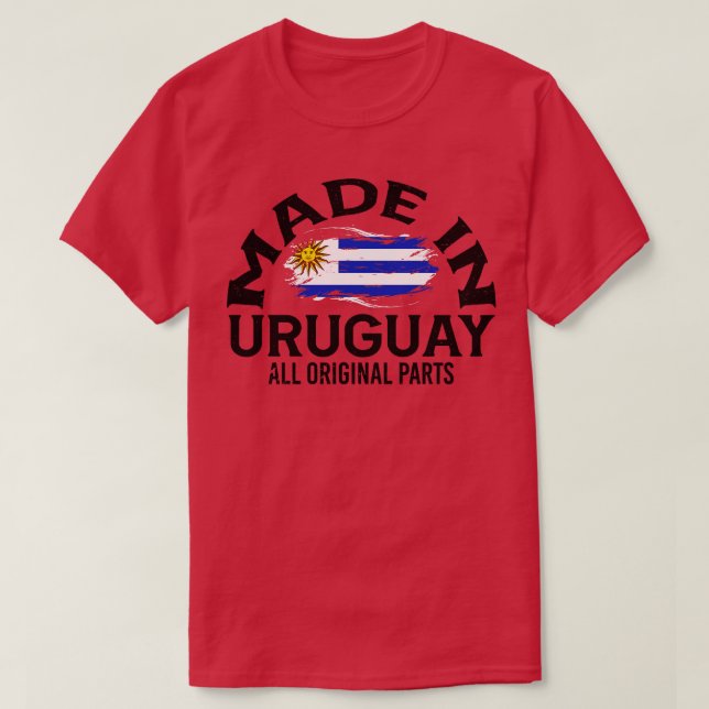 Camiseta Nacido en Uruguay 1 (Diseño del anverso)