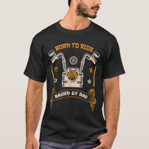 Camiseta Nacido en viaje, criado por papá, diseño de camise