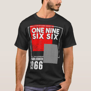 Camiseta Nacido en Vintage 1966 para Hombres Mujeres