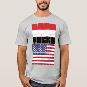 Camiseta Nacido en Yemen Pertenezco Americano