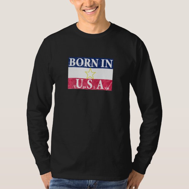 Camiseta Nacido En Yugoslavia Vintage (Anverso)