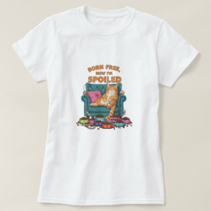 Camiseta Nacido libre, ahora estoy malcriado - Graciosa cam