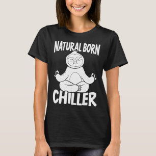 Camiseta Nacido Natural Chiller Lazy Sloth Animal Arboreal