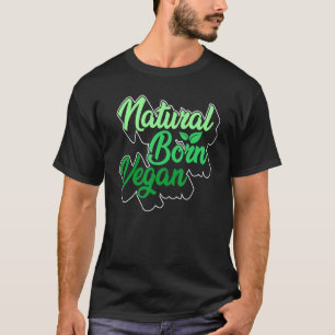Camiseta Nacido natural Vegan Vegan Mom Veggie Planta Mami