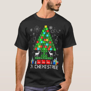 Camiseta Nacido Oh Chemistree Gracioso Ciencia Árbol De Nav