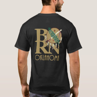 Camiseta NACIDO Oklahoma (dorado impreso en dorso)