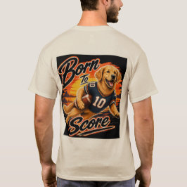 Camiseta Nacido Para Anotar Fútbol Americano De Retriever D